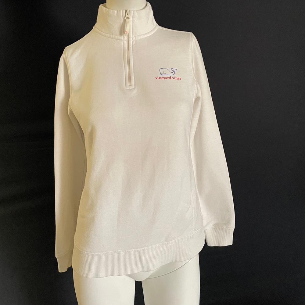 Vineyard vines red white and blue quarter zip